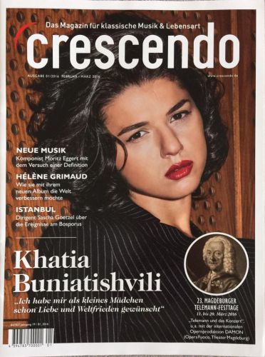 Khatia Buniatishvili covers Crescendo magazine